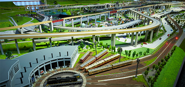 鉄道模型の画像があります。